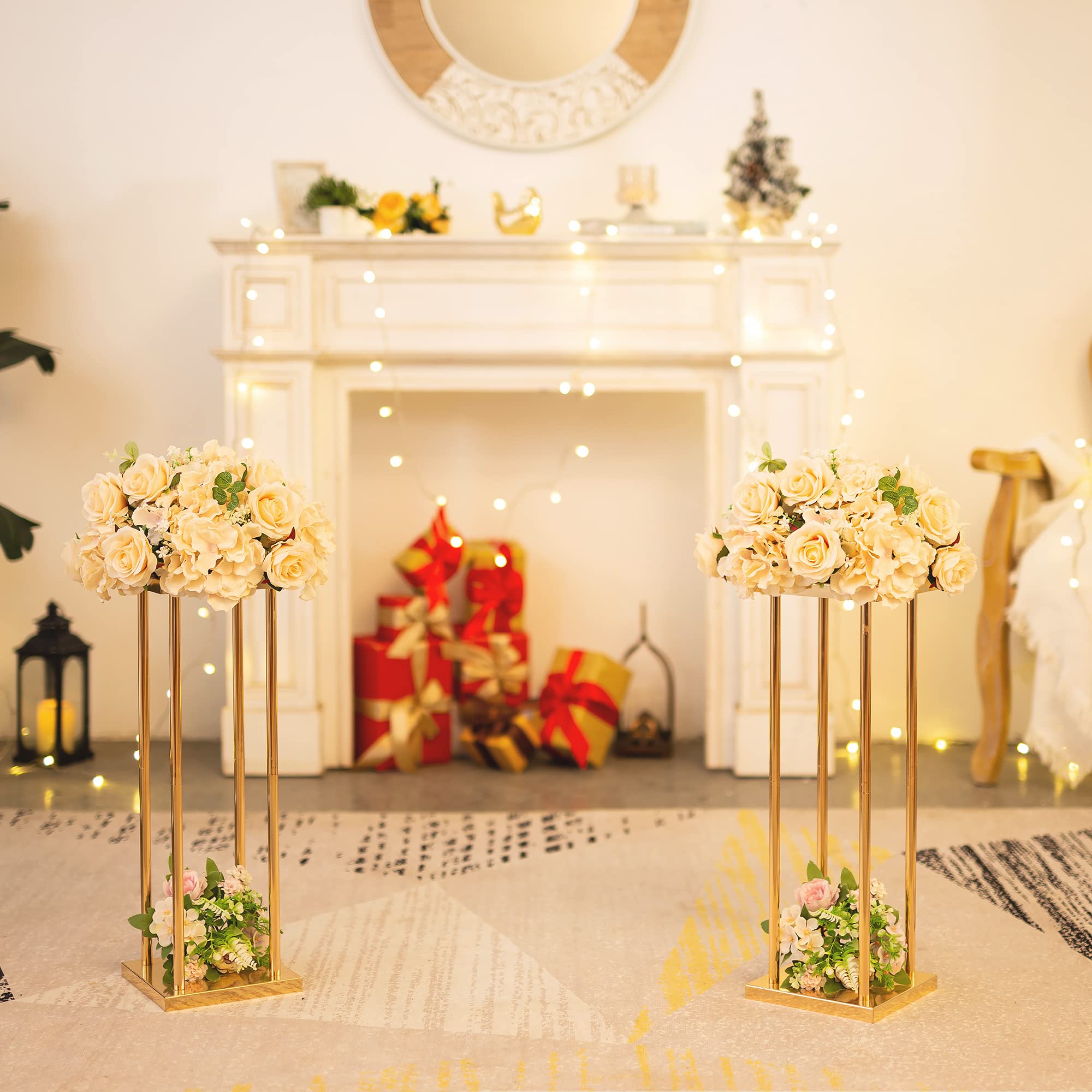 Amazon.com: Sziqiqi Column Vases Wedding Centerpieces for Tables